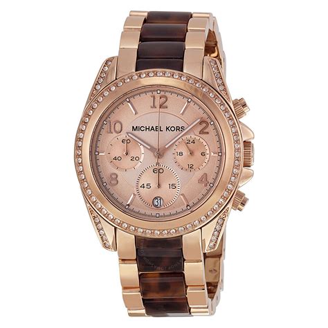 women's rose gold tone watch michael kors|rose gold mk watch women's.